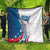 Personalized USA Fencing Quilt 2024 United States Flag Curve Style