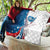 Personalized USA Fencing Quilt 2024 United States Flag Curve Style