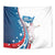 Personalized USA Fencing Tapestry 2024 United States Flag Curve Style