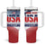 Personalized USA Wrestling Tumbler With Handle 2024 Sporty Style