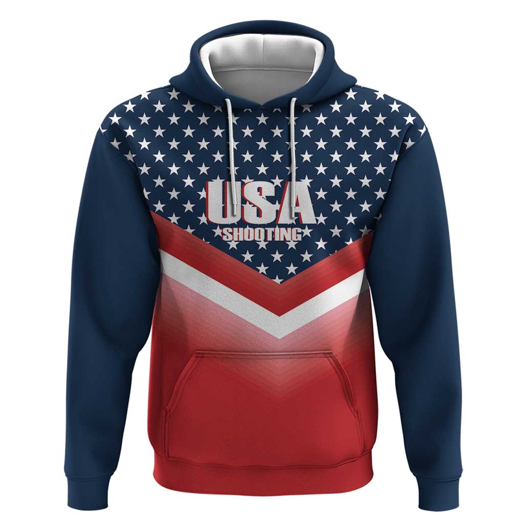 Custom USA Shooting Hoodie 2024 Sporty Style - Wonder Print Shop