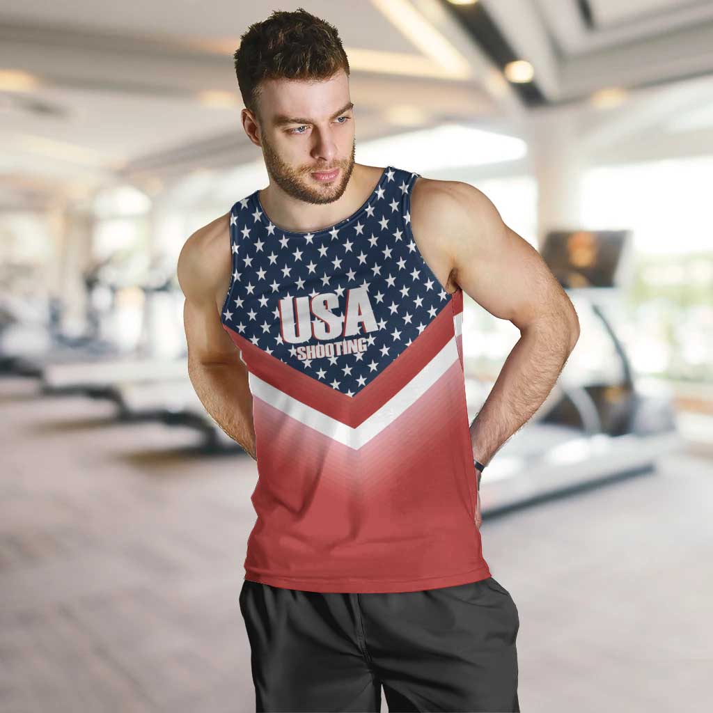 Custom USA Shooting Men Tank Top 2024 Sporty Style - Wonder Print Shop