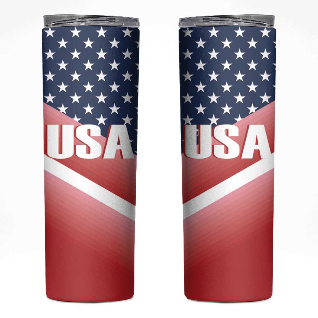 USA Shooting Skinny Tumbler 2024 Sporty Style