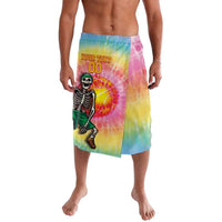 Lithuania Basketball Custom Lavalava 100th Anniversary Skeleton Colorful Tie Dye - Wonder Print Shop