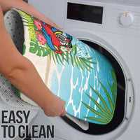 Guyana Christmas Bathroom Set Chilling Macaw It's 5 o'clock Somewhere - Wonder Print Shop