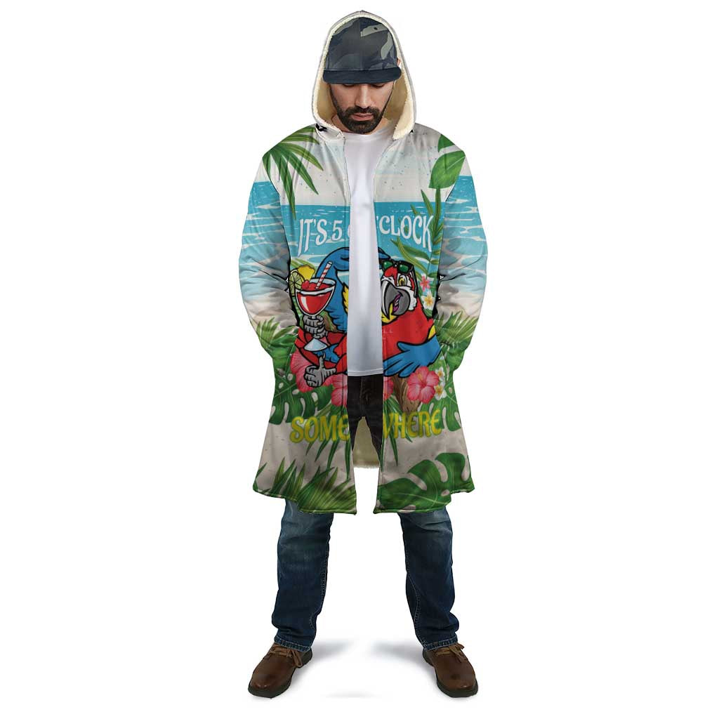 Guyana Christmas Cloak Chilling Macaw It's 5 o'clock Somewhere - Wonder Print Shop