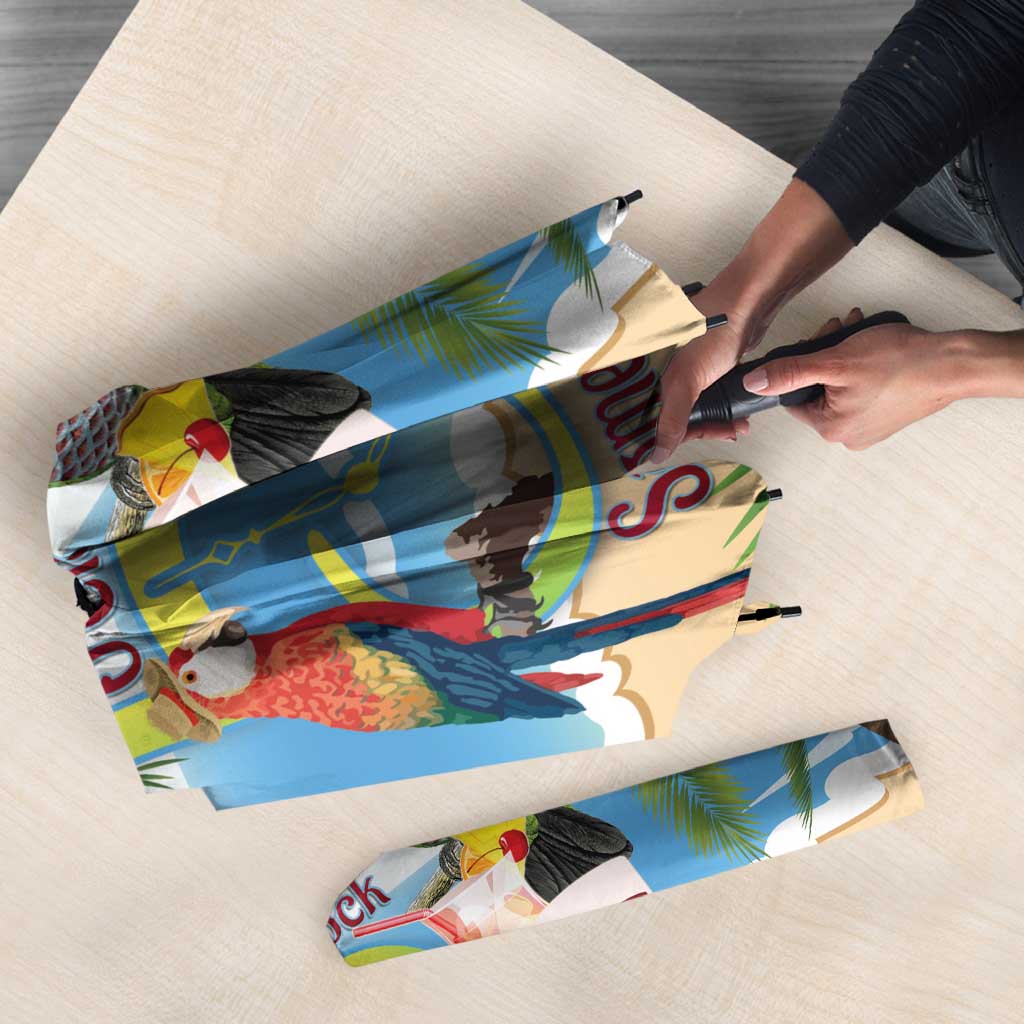 Guyana Christmas Umbrella Macaw Red-fan Parrot Tropical Vibes - Wonder Print Shop