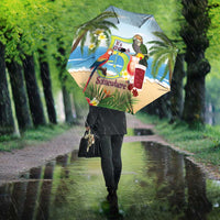 Guyana Christmas Umbrella Macaw Red-fan Parrot Tropical Vibes - Wonder Print Shop