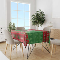 Guyana Christmas Tablecloth Santa With Macaw Parrot Merry Xmas - Wonder Print Shop