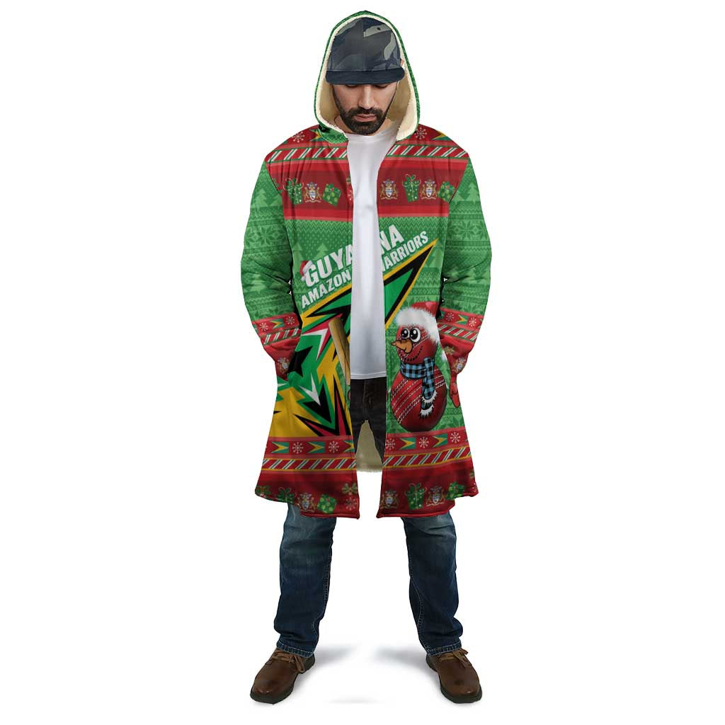 Personalized Guyana Cricket Christmas Cloak Amazon Warriors Merry Xmas - Wonder Print Shop