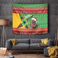 Guyana Cricket Christmas Tapestry Amazon Warriors Merry Xmas - Wonder Print Shop
