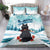 Iceland Yule Cat Christmas Bedding Set Jolakotturinn With Poinsettia - Winter Vibes - Wonder Print Shop