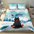 Iceland Yule Cat Christmas Bedding Set Jolakotturinn With Poinsettia - Winter Vibes - Wonder Print Shop