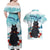 Iceland Yule Cat Christmas Couples Matching Off Shoulder Maxi Dress and Hawaiian Shirt Jolakotturinn With Poinsettia - Winter Vibes - Wonder Print Shop