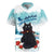 Iceland Yule Cat Christmas Rugby Jersey Jolakotturinn With Poinsettia - Winter Vibes