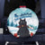 Iceland Yule Cat Christmas Spare Tire Cover Jolakotturinn With Poinsettia - Winter Vibes