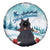 Iceland Yule Cat Christmas Spare Tire Cover Jolakotturinn With Poinsettia - Winter Vibes