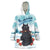 Iceland Yule Cat Christmas Wearable Blanket Hoodie Jolakotturinn With Poinsettia - Winter Vibes