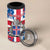 Iceland Christmas 4 in 1 Can Cooler Tumbler Gyrfalcon Santa Merry Xmas - Wonder Print Shop