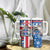 Iceland Christmas Tumbler With Handle Gyrfalcon Santa Merry Xmas