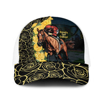 Melbourne Horse Racing Baseball Net Cap Yellow Roses - Ready Set Gallop - Wonder Print Shop