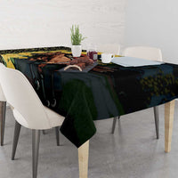 Melbourne Horse Racing Tablecloth Yellow Roses - Ready Set Gallop! - Wonder Print Shop