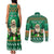 Personalised Ireland Christmas Couples Matching Tank Maxi Dress and Long Sleeve Button Shirt Irish Santa Claus Nollaig Shona Duit - Wonder Print Shop