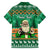 Personalised Ireland Christmas Family Matching Long Sleeve Bodycon Dress and Hawaiian Shirt Irish Santa Claus Nollaig Shona Duit - Wonder Print Shop