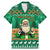 Personalised Ireland Christmas Family Matching Mermaid Dress and Hawaiian Shirt Irish Santa Claus Nollaig Shona Duit - Wonder Print Shop