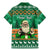 Personalised Ireland Christmas Family Matching Mermaid Dress and Hawaiian Shirt Irish Santa Claus Nollaig Shona Duit - Wonder Print Shop