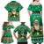 Personalised Ireland Christmas Family Matching Off Shoulder Maxi Dress and Hawaiian Shirt Irish Santa Claus Nollaig Shona Duit - Wonder Print Shop