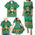 Personalised Ireland Christmas Family Matching Puletasi Dress and Hawaiian Shirt Irish Santa Claus Nollaig Shona Duit - Wonder Print Shop