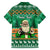 Personalised Ireland Christmas Family Matching Short Sleeve Bodycon Dress and Hawaiian Shirt Irish Santa Claus Nollaig Shona Duit - Wonder Print Shop