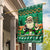 Personalised Ireland Christmas Garden Flag Irish Santa Claus Nollaig Shona Duit - Wonder Print Shop