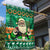 Personalised Ireland Christmas Garden Flag Irish Santa Claus Nollaig Shona Duit - Wonder Print Shop