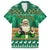 Personalised Ireland Christmas Hawaiian Shirt Irish Santa Claus Nollaig Shona Duit - Wonder Print Shop