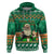 Personalised Ireland Christmas Hoodie Irish Santa Claus Nollaig Shona Duit - Wonder Print Shop