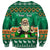 Personalised Ireland Christmas Sweatshirt Irish Santa Claus Nollaig Shona Duit - Wonder Print Shop