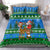 Personalised Scotland Christmas Bedding Set Scottish Santa With Reindeer Nollaig Chridheil - Wonder Print Shop