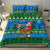 Personalised Scotland Christmas Bedding Set Scottish Santa With Reindeer Nollaig Chridheil - Wonder Print Shop