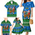 Personalised Scotland Christmas Family Matching Mermaid Dress and Hawaiian Shirt Scottish Santa With Reindeer Nollaig Chridheil - Wonder Print Shop