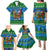 Personalised Scotland Christmas Family Matching Puletasi Dress and Hawaiian Shirt Scottish Santa With Reindeer Nollaig Chridheil - Wonder Print Shop