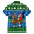 Personalised Scotland Christmas Family Matching Puletasi Dress and Hawaiian Shirt Scottish Santa With Reindeer Nollaig Chridheil - Wonder Print Shop