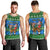 Personalised Scotland Christmas Men Tank Top Scottish Santa With Reindeer Nollaig Chridheil - Wonder Print Shop