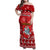 Personalised Lithuania Christmas Family Matching Off Shoulder Maxi Dress and Hawaiian Shirt Linksmu Kaledu - Wonder Print Shop