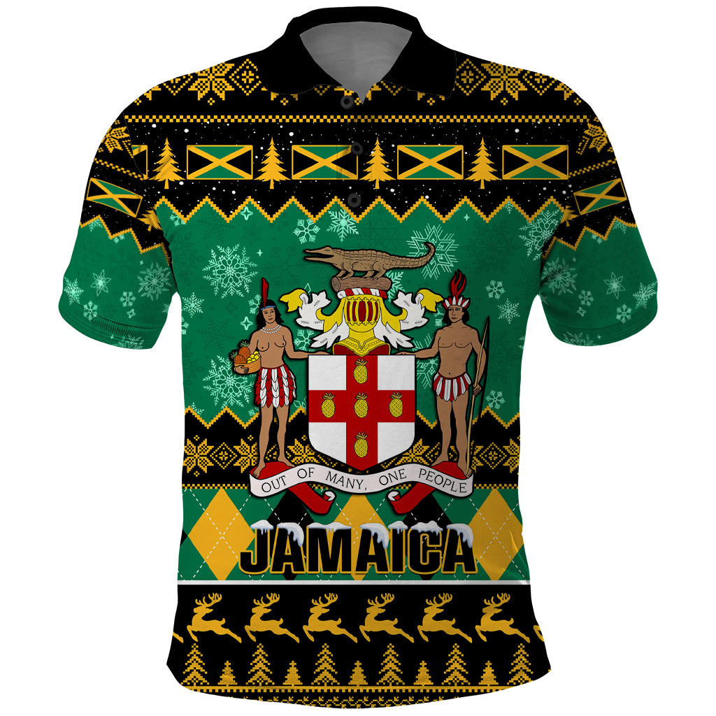 personalised-jamaica-christmas-polo-shirt-jamaican-coat-of-arms-xmas-vibes