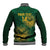 Custom South Africa Cricket Baseball Jacket Go Champions Proteas - Wonder Print Shop