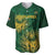 Custom South Africa Cricket Baseball Jersey Go Champions Proteas - Wonder Print Shop