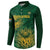 Custom South Africa Cricket Button Sweatshirt Go Champions Proteas - Wonder Print Shop