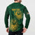 Custom South Africa Cricket Button Sweatshirt Go Champions Proteas - Wonder Print Shop